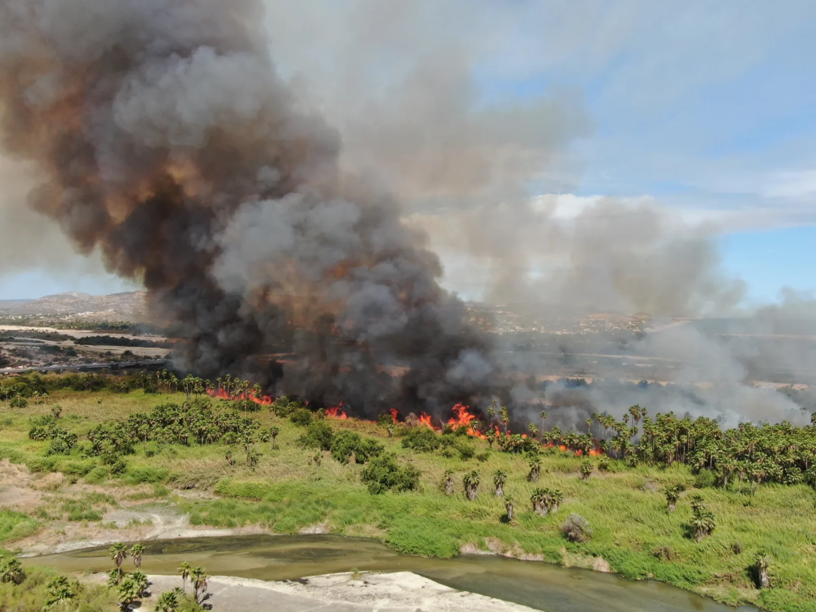 fire on the estero