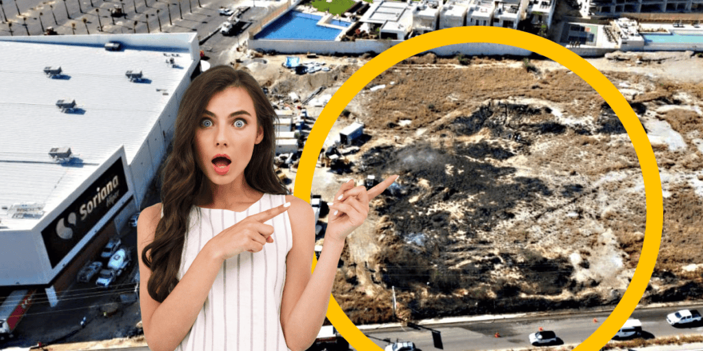 Fire Near New Soriana Store in Cabo San Lucas