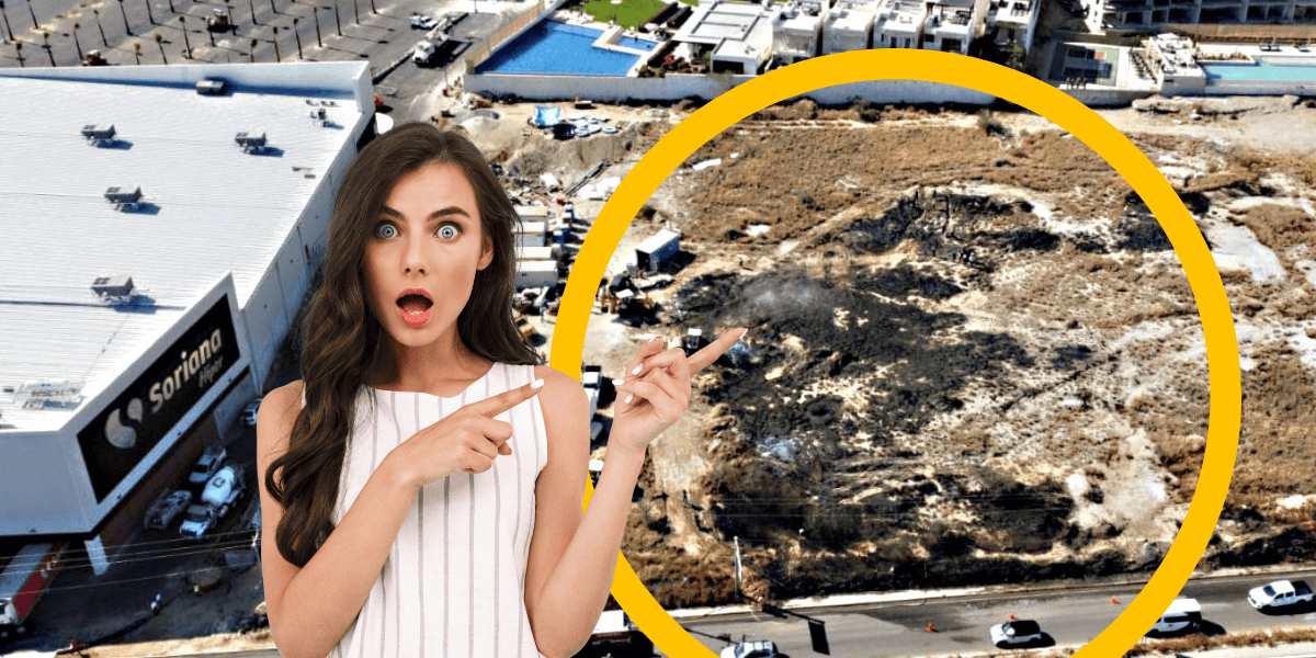 Fire Near New Soriana Store in Cabo San Lucas