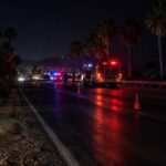 Generic nighttime emergency response on a Los Cabos roadway