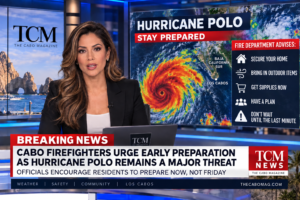 Cabo Firefighters Urge Early Hurricane Preparation as Polo Remains a Major Storm